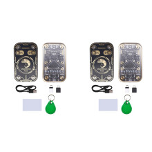 2X Chameleon V2.0 RFID Chip Reader Emulator+UID Keychain/CUID Card 125K 13.56M Card Decode NFC Duplicator