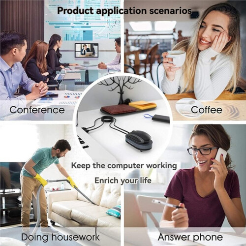 Virtual Mouse Mover Automatic Movement for Computer Laptop Awakening with /OFF  Undetectable Mouse Jiggler