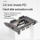 2X Suporte para Rack Móvel com Slot PCI, HDD SSD  de 2,5 Polegadas para Slot de Expansão de PC, Conector SATA3 de 6 Gbps, Hot Swap 6