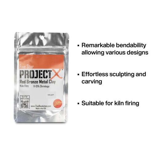 (Red Bronze, 100g) Project X Copper and Bronze Clays 25g/50g/100g 1