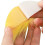 6pcs auto-adesivo falsa barba e bigode conjunto sobrancelhas, amarelo e verde grama 8