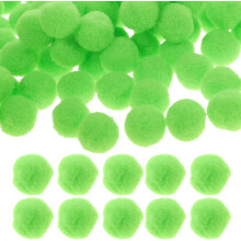 1500pcs Pom Poms artesanais para artesanato verde frutado para meninos e meninas artesanato fornecimentos decorativos