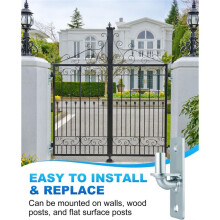 Heavy Duty Chain Link Gate Hinges 2-Pack with 5/8'' Pin for Outdoor Metal Fences