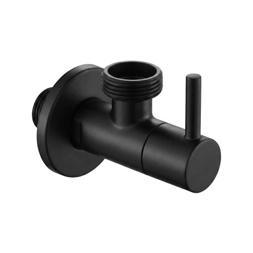 Angle Valve 1/2" X 3/4" Black
