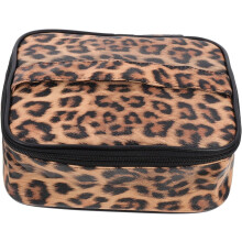 Leopardo Impressão Cosmético Saco Casa Viagem Sanitário Saco Multi-Função Viagem Organizador