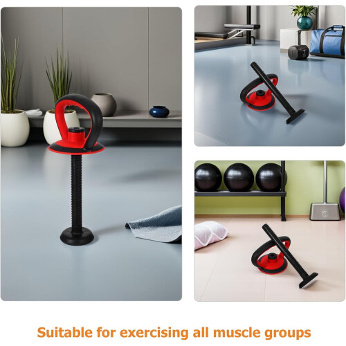 2 conjuntos ajustáveis Kettlebell alça pegas com base e porca acessórios 2