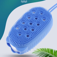 (Blue) SPA Back Massager & Bath Scrubber Tool