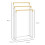 Bamboo Towel Rack Stand with 3 Bars, Bathroom Storage Organizer 5