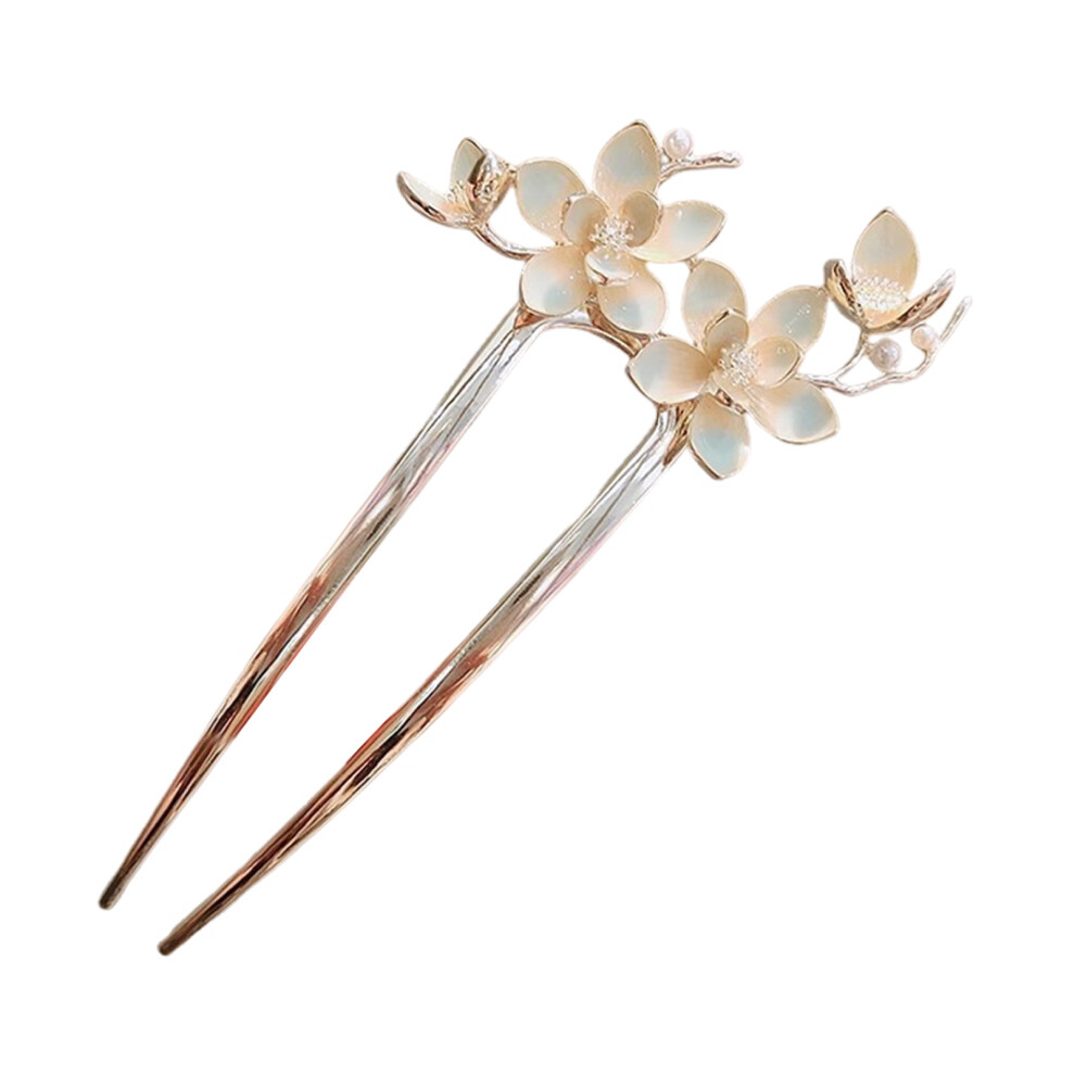 Creation-3C (1) Vintage U-Shape Floral Hair Stick For Wedding Party