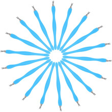 24pcs Nail Art Cuticle Scraper Precision Pusher Tool Dead Skin Fork para Manicure Salon Use Nail Care Remover