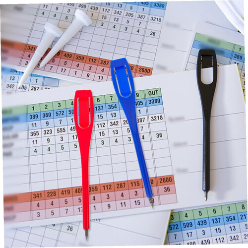 30pcs Golf Scoring Pens Set com Erasers Não Afitando Multi-Color Golf Ferramentas de Escrita 2