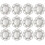 30pcs liga broche base biselas conjunto com acabamento prata Vintage e 30 cúpulas de vidro 1