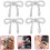 30pcs prata 3d Bowknot e borboleta prego Studs prego metal oco charmes strass 8
