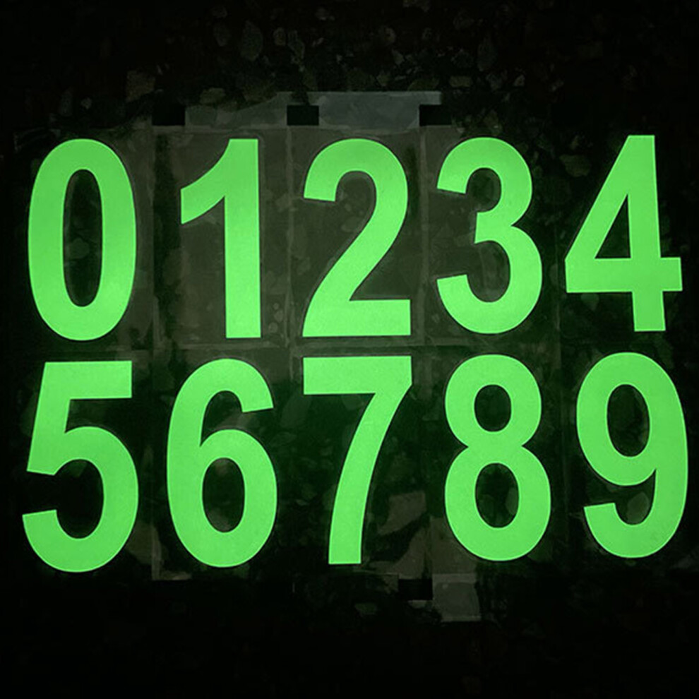 (, 2Nch) Reflective Invisible License Plate Sticker - 50 Char White 6461731157045