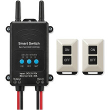 Interrupteur Sans Fil , Télécommande DC12-76V, Interrupteur Relais Sans Fil pour Contrôle Agricole