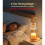 1 Pc Candle Heating Lamp with Adjustable Timer, Dimmable Flower Glass Wax Melting, with Retro Base EU Plug 2