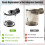 2PCS for  V6 DC58 DC61 DC59 DC62 SV03 HH08 SV07 Vacuum Cleaner Dust Bin,Dust Container ,B Interface Dust Cup 1