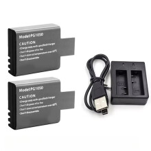 Batterie Li-Ion Rechargeable 3,7 V 1050 MAh PG1050 pour Caméra D'Action Sportive WiFi SJCAM SJ4000 SJ5000 DV - Chargeur Inclus
