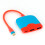 (red) 3-in-1 USB-C Dock for Switch & HDMI 1