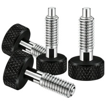 1 Set of M6 Knurled Handle Quick-Release Pins -Retractable Spring Plunger Quick-Release Locking Pins (2 Large + 2 Small)