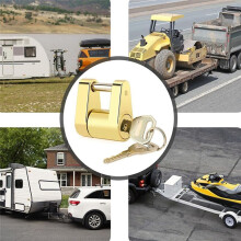 Small Trailer Lock RV Lock Connector Trailer Lock Trailer Accessories Trailer Hook Lock Anti-Theft Lock Towing Truck Car