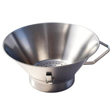 304 Stainless Steel Oil Strainer Grease Funnel Food Draining Bowl with Catcher for Kitchen French Fries Commercial