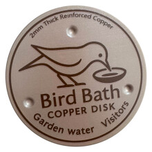 (B) Metal Bird Bath Copper Disk Long-Lasting Purification Metal Cleaner Disks for Physical Clean Water