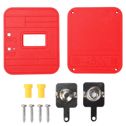 WiFi LoRa 32 V4 Development Board Shell with 14500 Battery Slot and GPS Module Space for Industrial Deployment Red