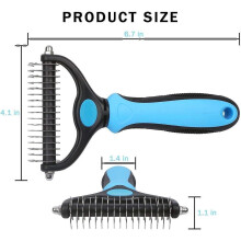 dog ??grooming brush 17 + 9 double-sided teeth for removing short or long hair