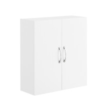 SoBuy White Wall Cabinet 60x20x60cm 2-Door