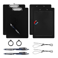 Panneaux Magnétiques de 2 Pièces avec Stylo Attaché, Panneaux de Faible Profil pour Réfrigérateur, Bureaux, Salle de Classe, Maison, Usine