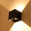 LED Wall Light, 6w Warm White, Outdoor Lighting, Black 1