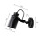 Indoor Retro Iron Wall Lamp, e27 Adjustable Black [Energy Class E] 1