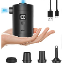 Portable Electric Air Pump,Type-C Charging,Inflate Deflate for Pool Floats, Air Bed, Air Mattress Sw