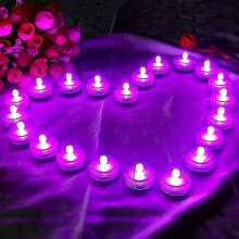 12pcs Submersible Led Light, Pink Waterproof Flameless Candle Tealights,underwater Pool Lights