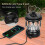 Led Retro USB Rechargeable Camping Lantern Dimmable Warm White Light 1
