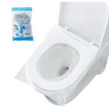 50 pieces travel waterproof disposable toilet seat pads for travel