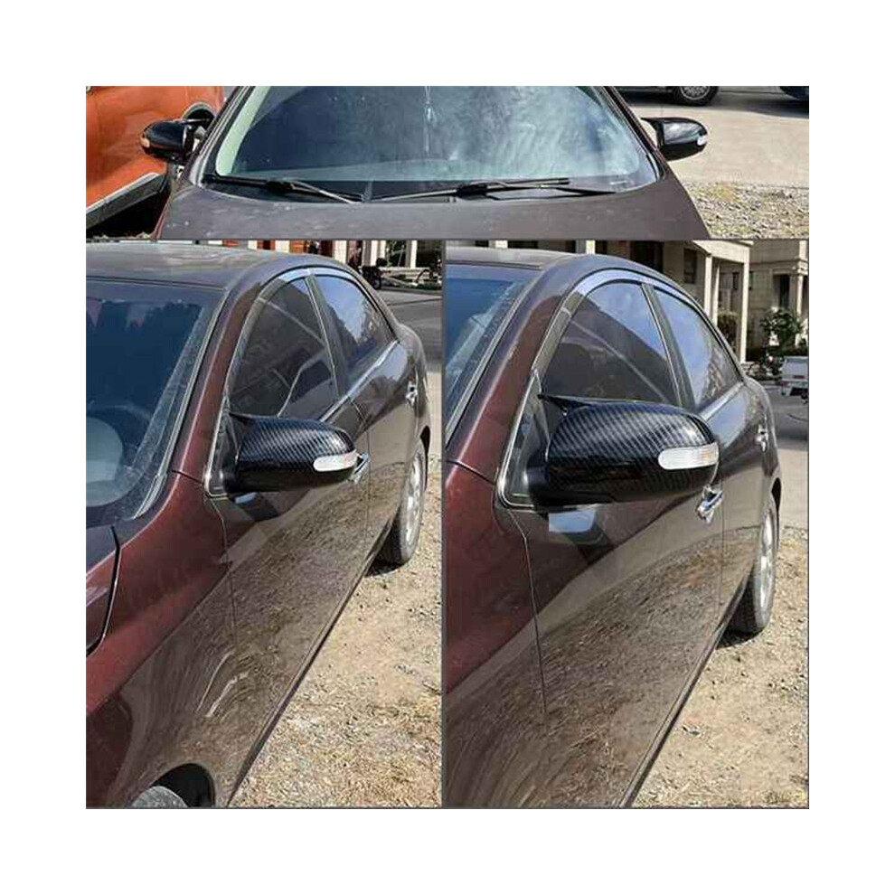 Car Side Wing Mirror Cover Carbon Fiber Side Mirror Cover For K3 Forte Cerato Ceed 1 2009-2013 Rearview Mirror Shell 4712838513787