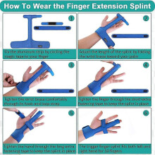 Finger Splint Support with Wrist Brace, Adjustable Arthritis Protector