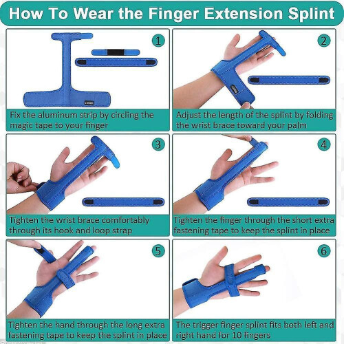 Finger Splint Support with Wrist Brace, Adjustable Arthritis Protector