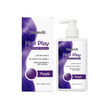 GleamXi Purple Hair Shampoo Natural Soft Coloring Gentle Formula Refreshing Moisturizing Shampoo 300ml