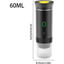 Travel Coffee Maker, Rv Coffee Brewer, 9.67 X 3.29 In Portable Device, Compact Travel Gadget, for C