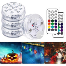 LED Pool Lamp Submersible LED Lights, Lighting Time 30-50 hours IP68 waterproof 16 RGB Colors Change