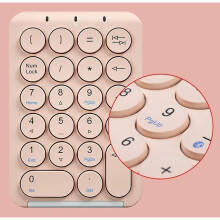 Mini Bluetooth Wireless Numeric Keypad Pink