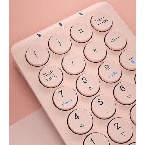 Mini Bluetooth Wireless Numeric Keypad Pink