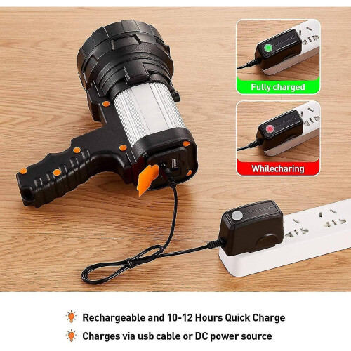 Ultra Powerful Usb Rechargeable Led Flashlight High Power Waterproof Flashlight