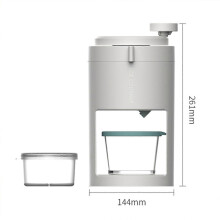 Ice Crusher Ice Shaver Crusher Snow Cone Maker Machine with Glass Bowl And Ice Mold for Home And Com