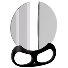 Handheld 100mm Double Half-Moon Filter for Photography Effects, Blurred Foreground Aesthetic Lens Accessory for Cameras
