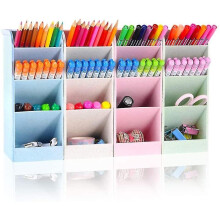 4 colors 4 pencils large desk storage box