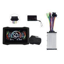 H7C E-Bike NFC LCD Display Meter+36V/48V 350W Motor UART Type C Electric Scooter LCD Color Meter NFC Speedometer SM6PIN
